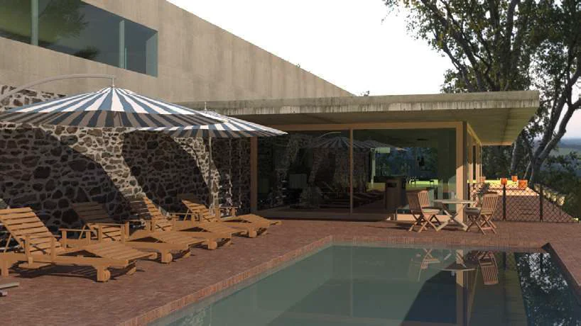 Renders 3ds Max — Exterior piscina