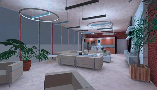 Vivienda DIALux — Area social
